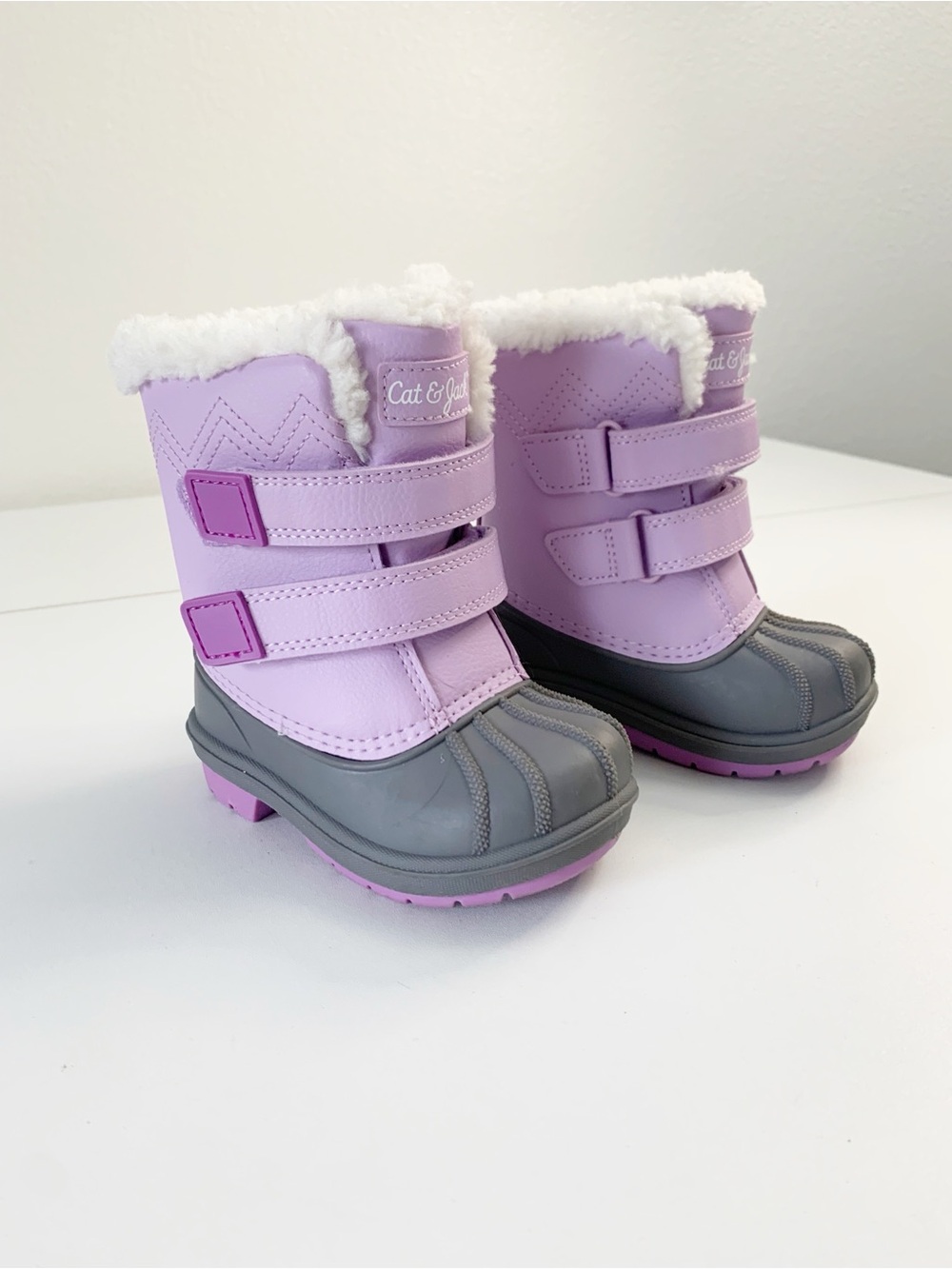 Cat & Jack Infant Toddler Light Purple Winter Boots ~ 5